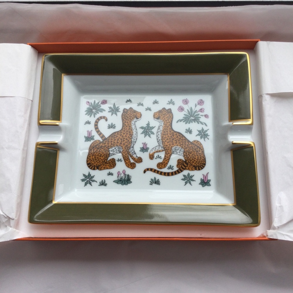 Hermès Cheetah Print Ashtray